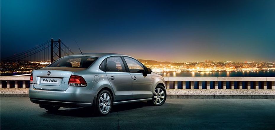 Polo Sedan Rear angle view
