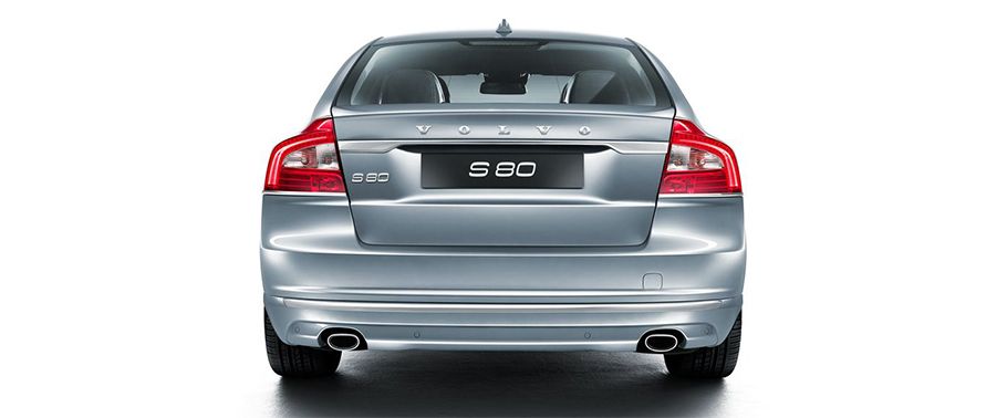 Full Rear View of Volvo S80