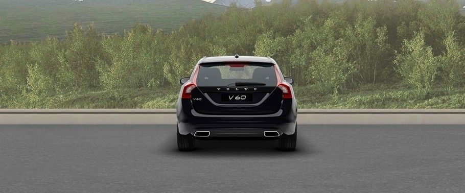 Full Rear View of Volvo V60 (2014-2021)