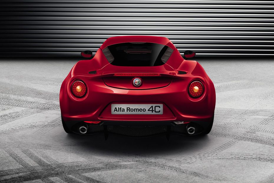 Full Rear View of Alfa Romeo 4C