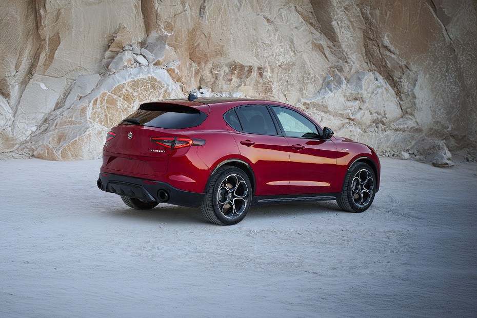Stelvio Rear angle view