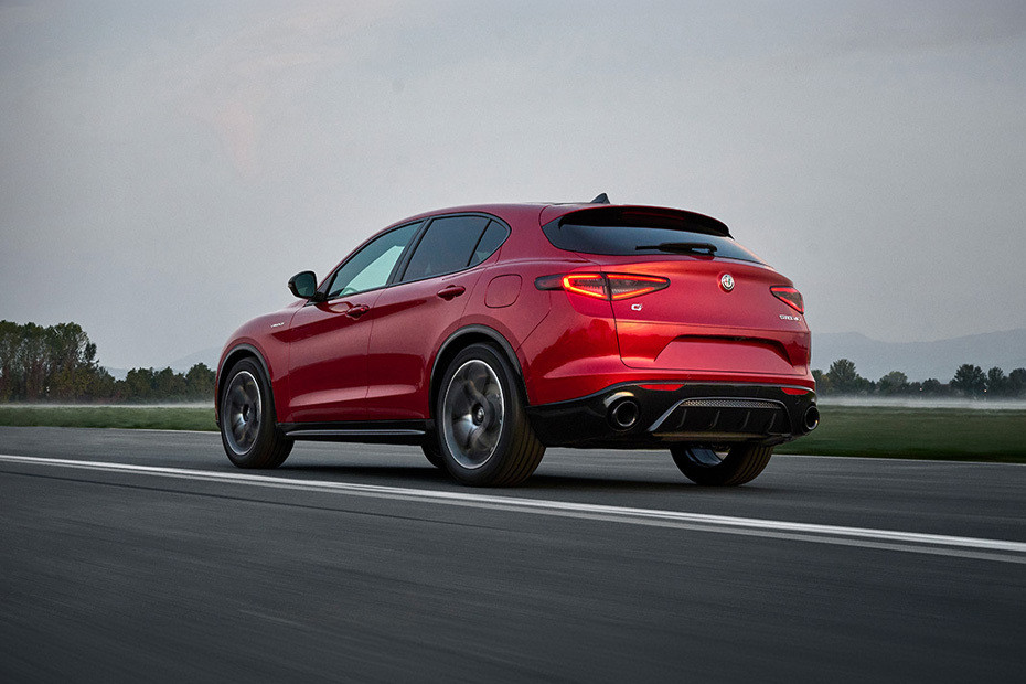 Rear Cross Side View of Alfa Romeo Stelvio