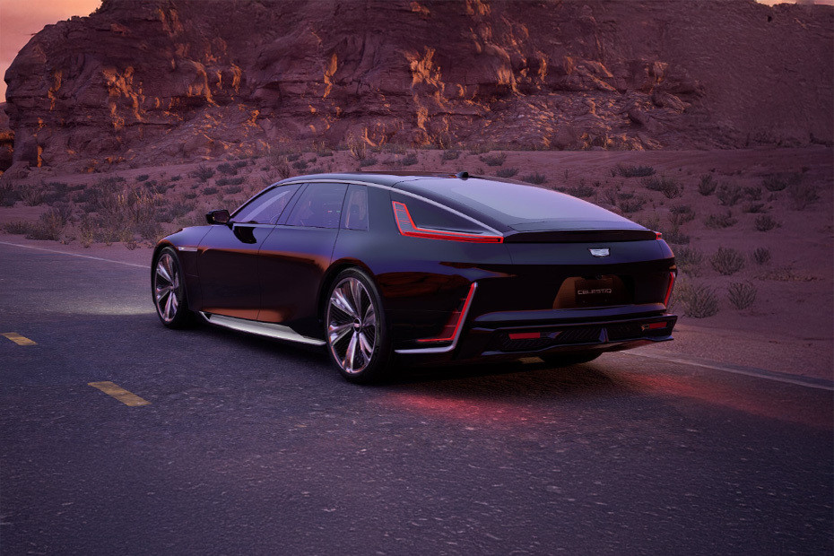 Rear Cross Side View of Cadillac CELESTIQ	