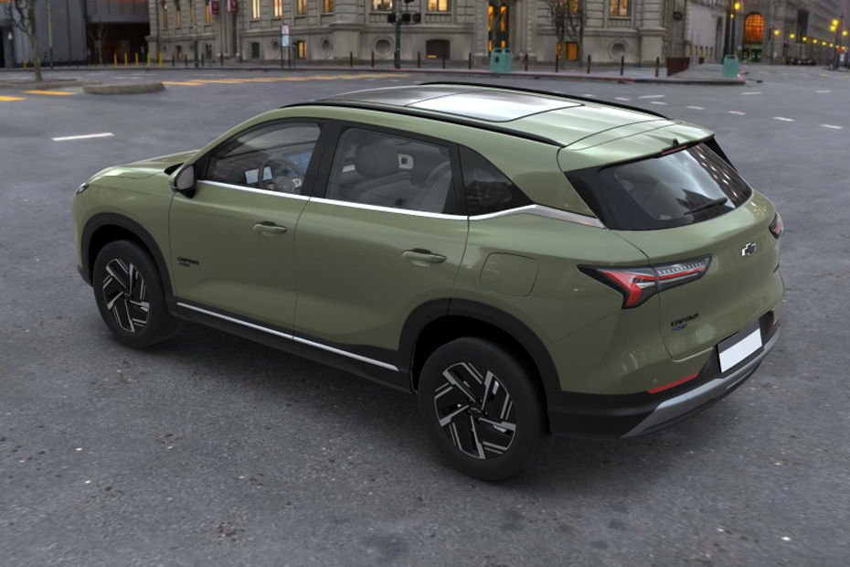 Rear Cross Side View of Chevrolet Captiva Phev