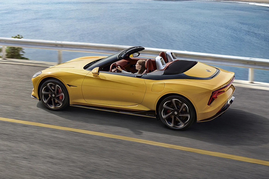 Rear Cross Side View of MG Cyberster