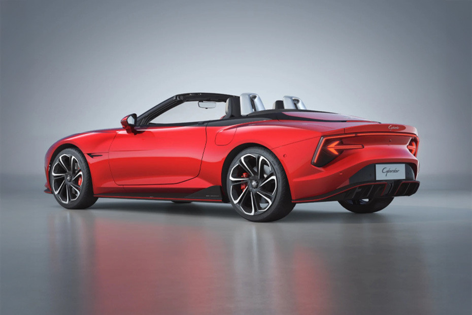 Rear Cross View of MG Cyberster