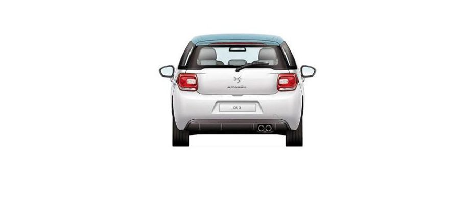 Full Rear View of Citroen DS 3