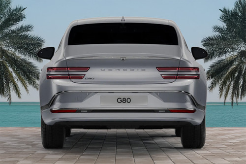 Full Rear View of Genesis EV G 80