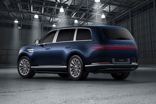 Rear Cross Side View of Genesis GV90