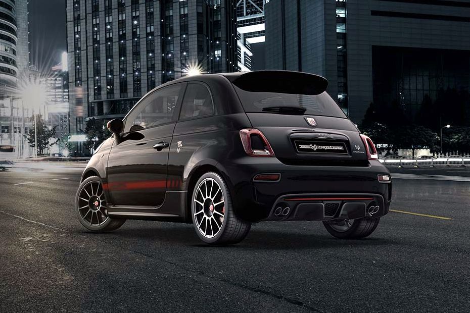 Rear Cross Side View of Abarth 595