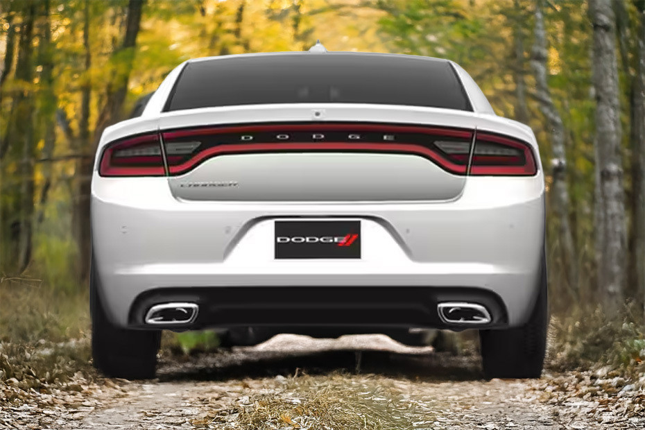 Full Rear View of Dodge Charger