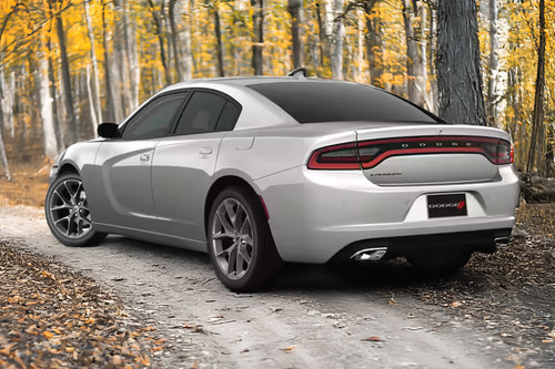 Rear Cross Side View of Dodge Charger