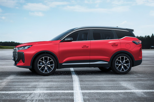 Rear Cross View of Chery  Tiggo 7