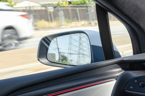 Tesla Model X Drivers Side Mirror Rear Angle