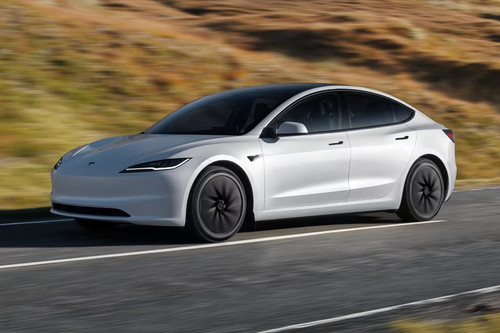 Tesla Model 3	 Front Side View