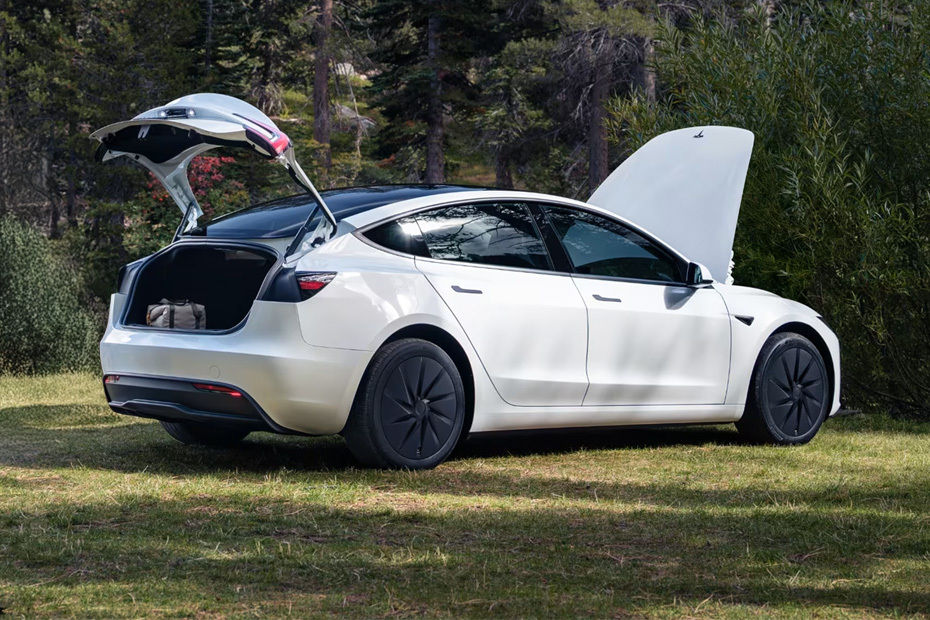 Model 3 Rear angle view
