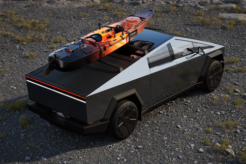 Cybertruck Rear angle view