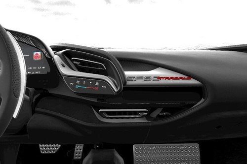 Front AC Controls of Ferrari SF90 Stradale