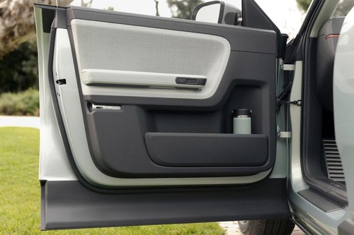 Rivian R3 Inside Of Drivers Side Open Door