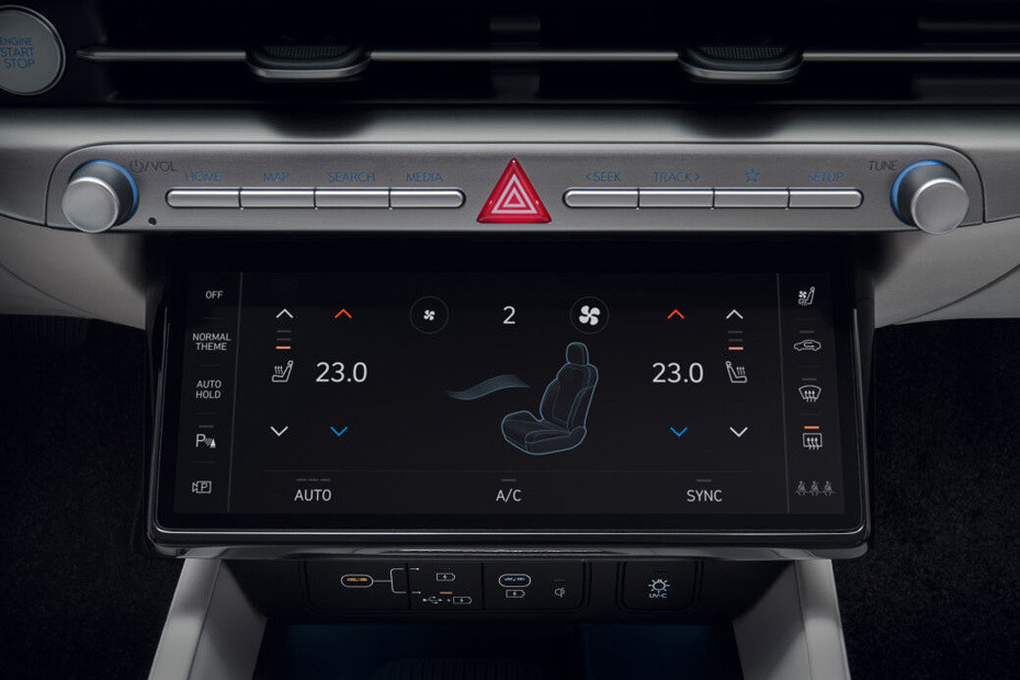 Front AC Controls of Hyundai Azera