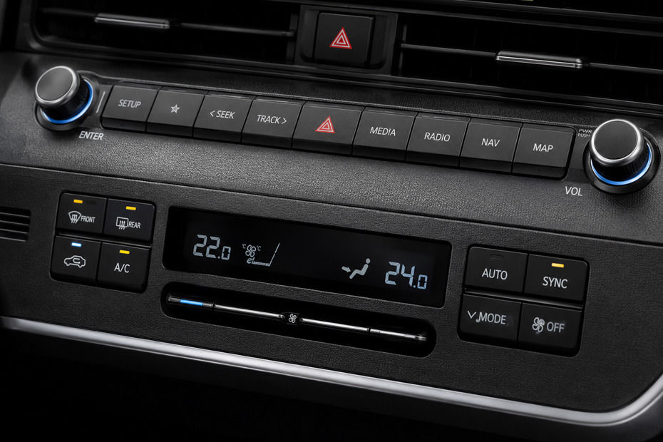 Front AC Controls of Hyundai Kona