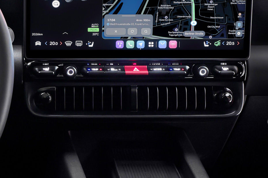Front AC Controls of Hyundai Ioniq 3