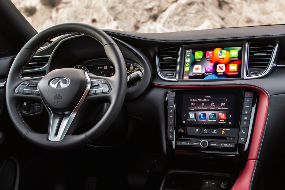 Dashboard View of QX50