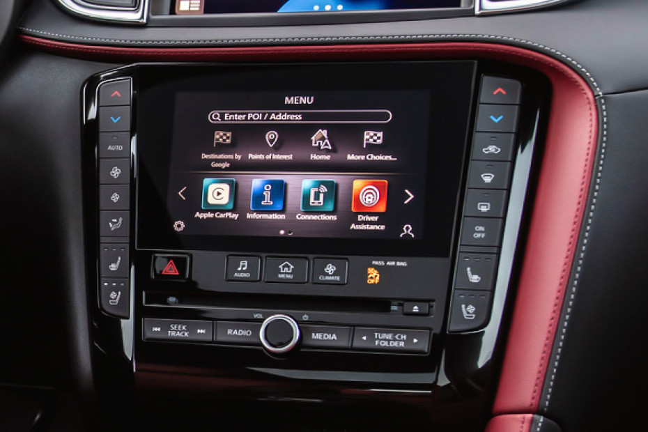 Front AC Controls of Infiniti QX50