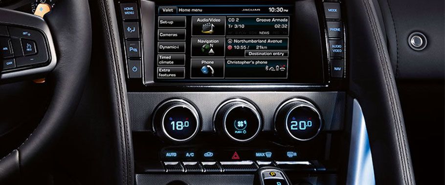Front AC Controls of Jaguar F Type S Coupe
