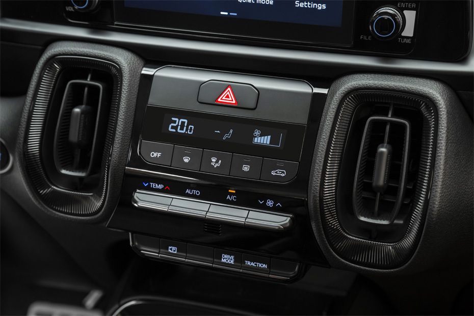 Front AC Controls of KIA Sonet
