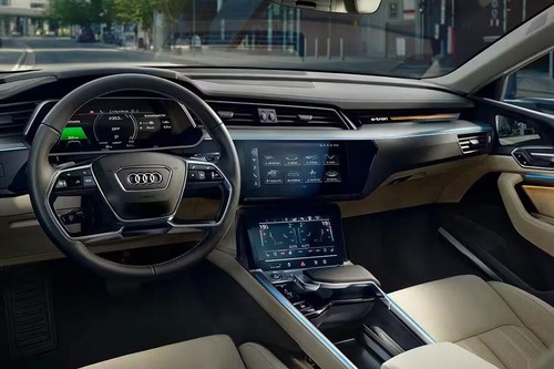 Dashboard View of E-tron