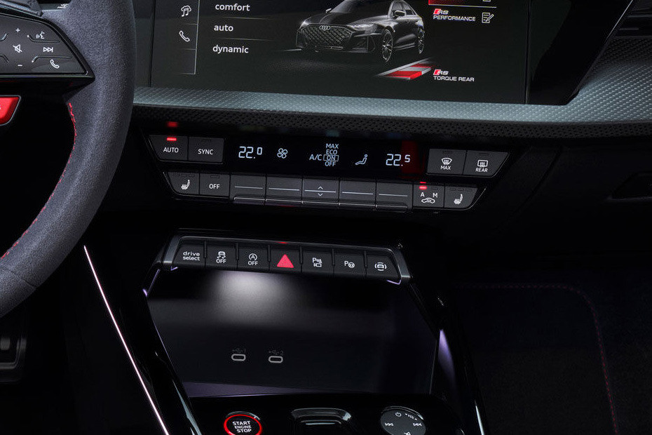 Front AC Controls of Audi RS3