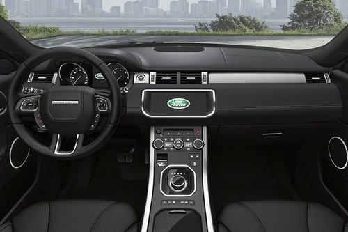 Dashboard View of Range Rover Evoque Convertible