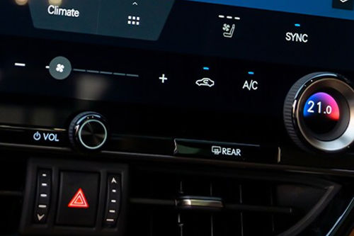 Front AC Controls of Lexus NX Hybrid