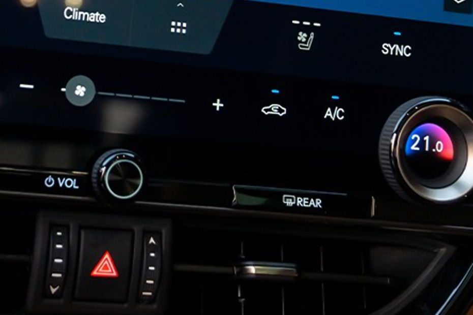 Front AC Controls of Lexus NX Hybrid