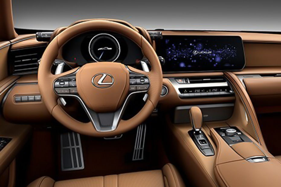 Dashboard View of LC 500 Convertible