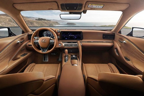 Dashboard View of LC 500 Convertible