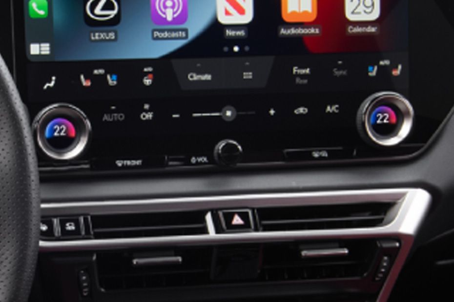 Front AC Controls of Lexus RX Hybrid