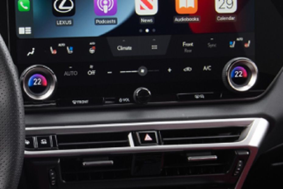 Front AC Controls of Lexus RX Hybrid