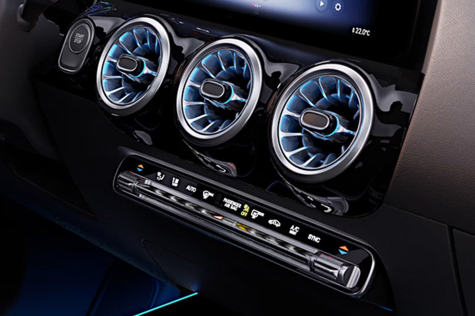 Front AC Controls of Mercedes-Benz EQA
