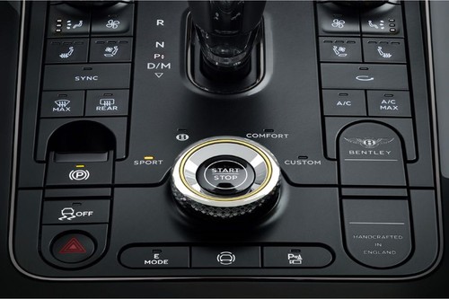 Center Controls of Bentley Continental GT