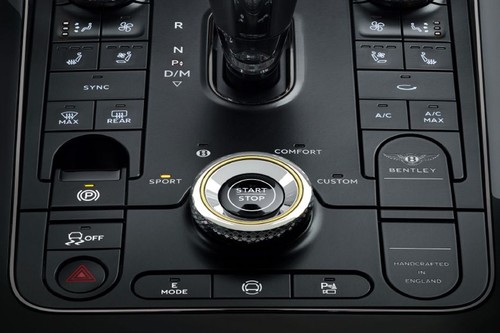 Center Controls of Bentley Continental GTC