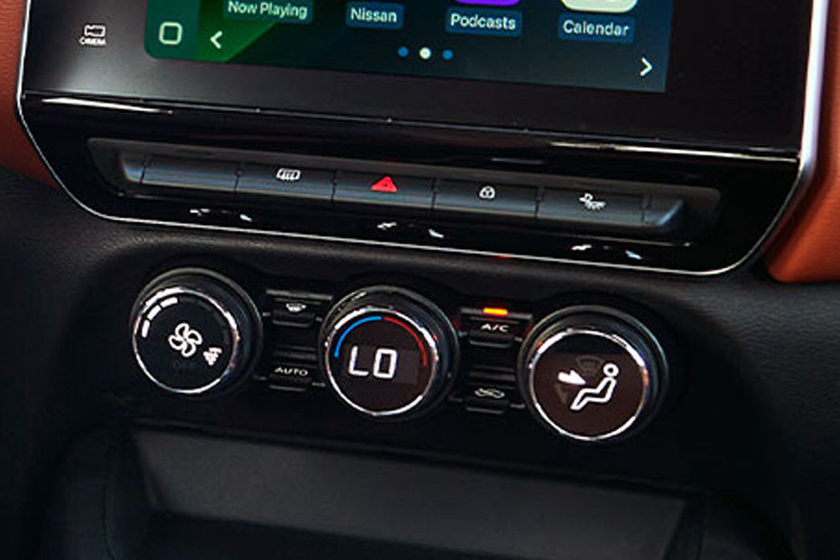 Front AC Controls of Nissan Magnite