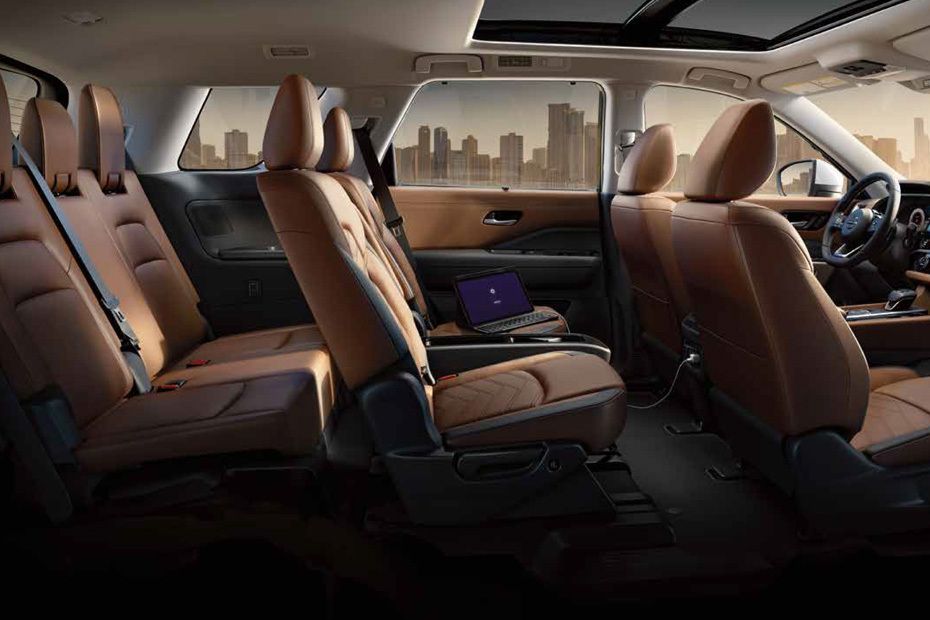 Nissan Pathfinder Front And Rear Seats Together