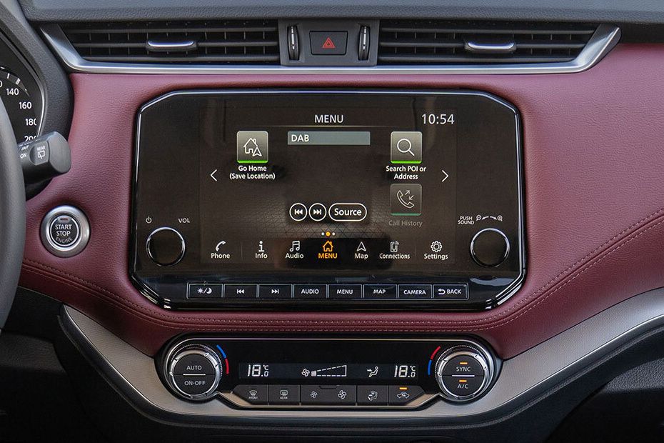 Front AC Controls of Nissan X-terra