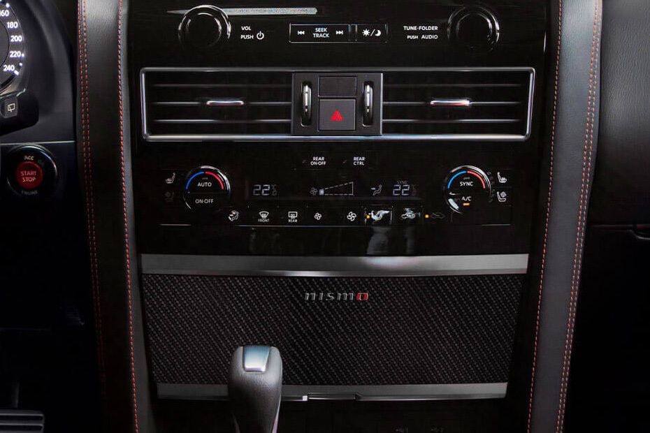 Front AC Controls of Nissan Patrol Nismo (2023-2024)