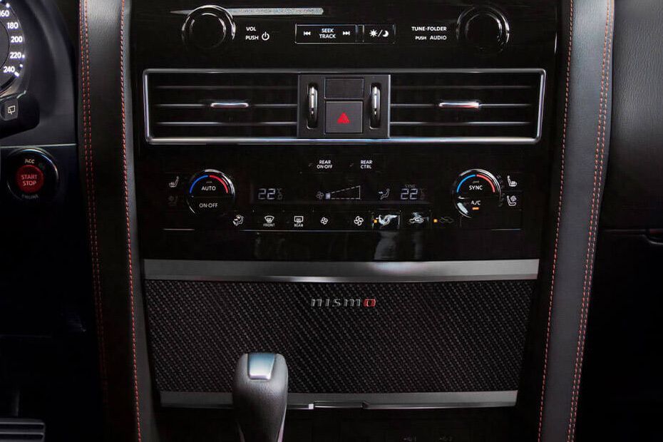 Front AC Controls of Nissan Patrol Nismo (2023-2024)