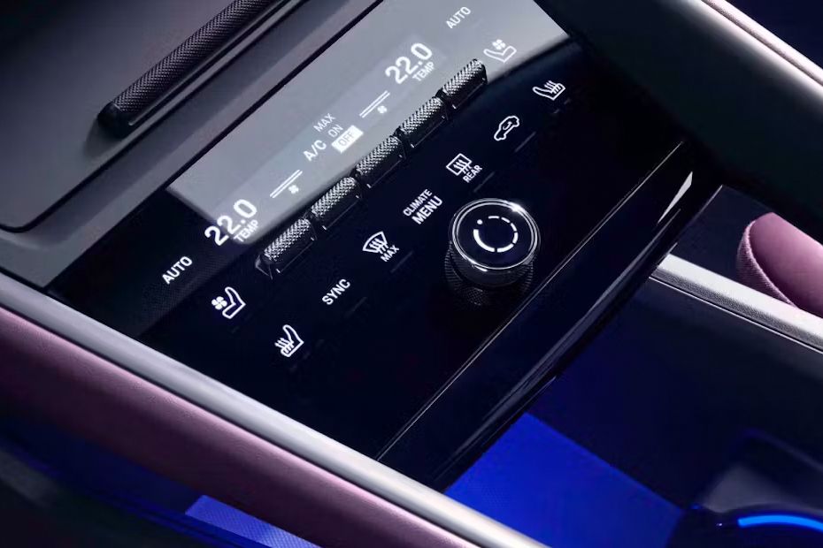 Center Controls of Porsche Macan Electric