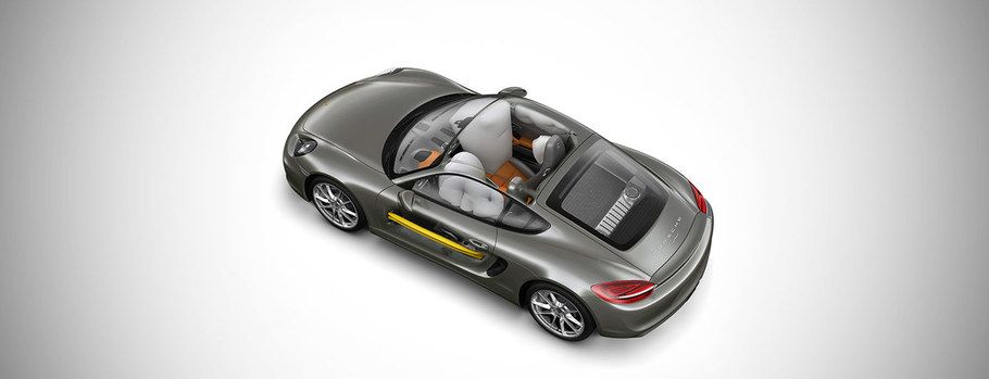 Porsche Cayman S AirBags View