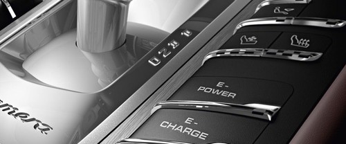 Center Controls of Porsche Panamera Diesel